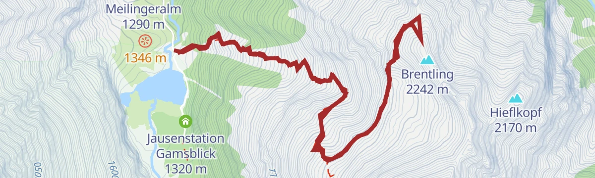 Route map: Mittersill: Brentling Wegnr. 917